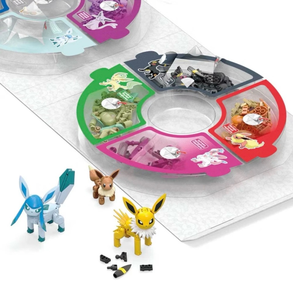 Mega Pokemon Every Eevee Evolution! 9 Figure Building Set - 470 Pieces - Picture 8 of 11